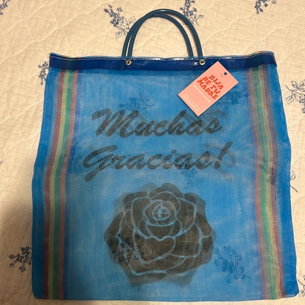 “Muchas Gracias” Mesh Tote